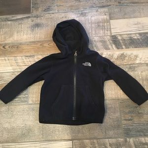 The North Face toddler fleece hoodie: 12-18mo